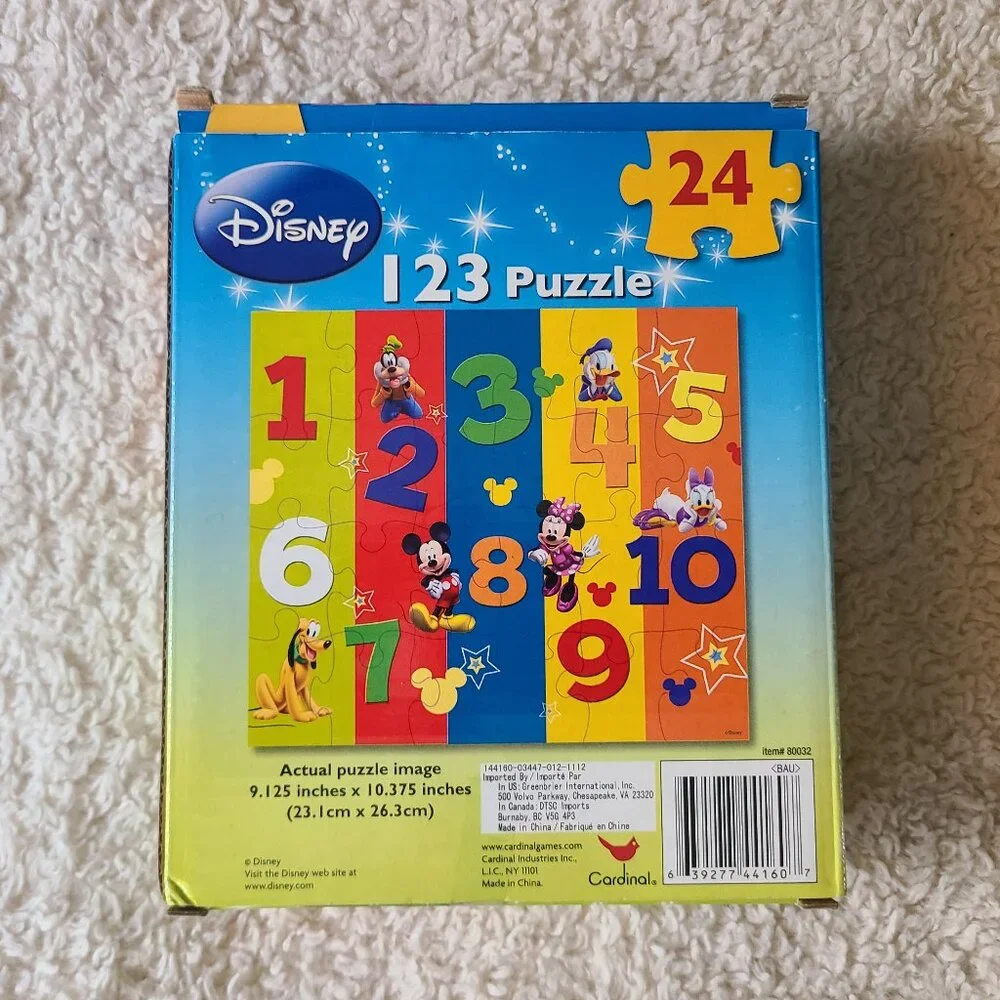 5/$30 Disney ABC Puzzle and 123 Puzzle